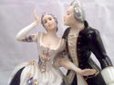 Royal Dux Courting Couple Figurine, Marked, Labele