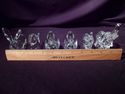 Set of 6 Crystal Animal Figurines: Rabbit, 2 Eleph