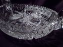 Large Cut Crystal Double-Handled Nut/Candy Dish, F