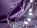 Large Handmade Cut Crystal Pitcher, Beautiful Shap