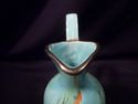 German Ceramic Pitcher/Vase, Green/Blue, Orange Hi