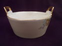 Antique Limoges France Porcelain Butter Tub, Separ