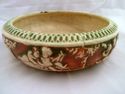 Antique Roseville Donatello Low Bowl, Pottery Circ