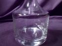 Vintage Crystal Decanter w/Stopper, Minimalist Des