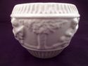 Roseville Donatello Blanc Jardiniere, Flower Pot, 