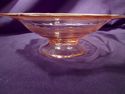 Pink Elegant Glass Bowl, Circa 1930, Gold Rim, 8-S