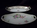 Two Nippon Dishes, C 1900, Hand-painted, Florals, 