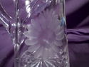 Cut Crystal Pitcher, Jug, Glass, American Brillian