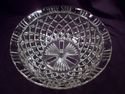 Vintage Large Centerpiece Crystal Glass Bowl, Quil