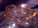 Pink Elegant Glass Centerpiece Bowl, Gold Rim, 8-S