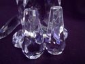 Large Crystal Figurine Sitting Cat, Faceted Crysta