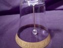 Crystal Bell, Inlaid Gold Trim, Christmas, Partrid