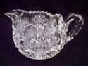 Antique American Brilliant Period Cut Crystal Crea