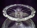 Two Pieces EAPG: Glass Pedestal Footed Bowl, Sandw