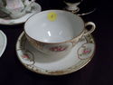 Collection of 7 Cups & Saucer Sets, Bone China, Ma