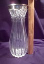 Rare 19th Century German Cut Crystal Vase, .800 Si