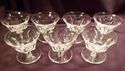 Vintage Set 7 Elegant Glass Desserts, Sherbets, Un