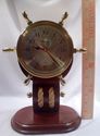 Howard Miller Britannia Brass Ship's Wheel Clock, 