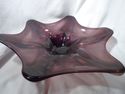 Large Fenton Art Glass Bowl, Amethyst, Marked, Lab