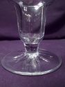 Three Elegant Glass Candlesticks, Candleholders, V