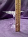 Compote, Glass, Vintage, Engraved, Etched, Optical