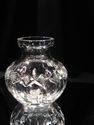 Vintage Heavy Cut Crystal Bud Vase, 5" Height, 2 L