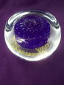 Marked Gentile Glass Paperweight, Medical Serpent,