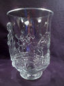 Fenton Art Glass Vase, Clear, Empress, Raised Figu