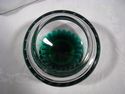 Superb Signed Art Glass Bowl, Emerald, Clear, Opal