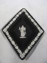 Wedgwood Silverplated Dresser Box & Black Pin Tray