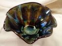 Iridescent Art Glass Vase, Signed by Artist, Purpl