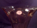 Large Glass Vase, Cambridge, Amber, Ocular, Vintag