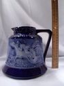 English Pitcher, Cobalt Blue Bell-Shaped, Divertin