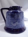 English Pitcher, Cobalt Blue Bell-Shaped, Divertin