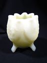 Set: Fenton Footed Satin Custard Bowl and Toothpic