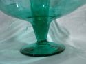 Teal Epergne, Victorian, Glass, Hand-Blown, Antiqu