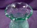 Green Glass Vase, Marked Imperial Glass, Vintage, 