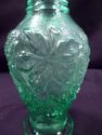 Green Glass Vase, Marked Imperial Glass, Vintage, 