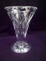 Two Cut Crystal Vases, 10 1/4" & 6" Height, Footed