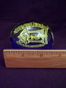 Marked Gentile Glass Paperweight, Medical Serpent,