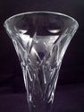 Two Cut Crystal Vases, 10 1/4" & 6" Height, Footed