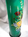 Victorian 19th Century Enameled Art Glass Vase, Wh