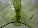 Yellow-Green Epergne, Victorian, Glass, Antique, V