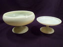 Set 2 Cambridge Compote, Tazza, Opaque Green, Prim