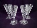 Set of Four Waterford Adare Pattern Sherry Glasses