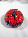 Interesting Floral Art Glass Paperweight