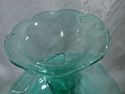 Teal Epergne, Victorian, Glass, Hand-Blown, Antiqu