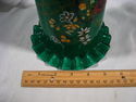 Victorian 19th Century Enameled Art Glass Vase, Wh