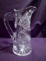 Antique American Brilliant Period Cut Crystal Pitc