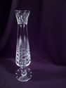 Vintage Cut Crystal Footed Vase "Architectural"